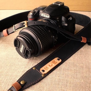 Personalized Camera Strap Leather Camera Strap Custom camera strap for Photographer Сanon camera strap Nikon strap Gift for Men Women