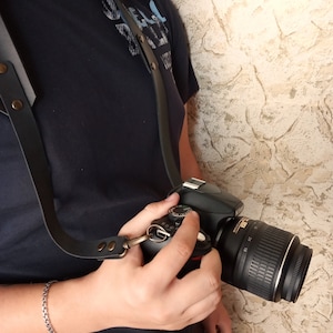 Leather camera strap Personalized Leather Camera strap custom personalized gift for men for women travel gift strap for slr dslr Nikon Сanon