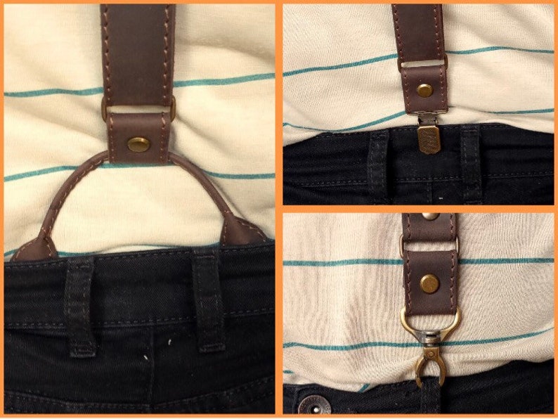 Leather suspenders for groom Personalized leather suspenders Wedding suspenders with initials Wedding Handmade Suspenders width 1