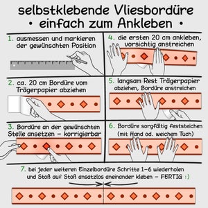 Vlies Bordüre für Kinder: Fahrzeuge Polizei 18 cm Höhe Kinder Bordüre mit Feuerwehr, Polizei, Bagger & Traktor Bild 6