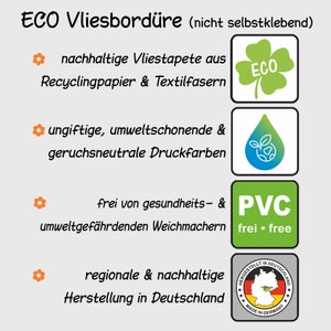 ECO Kinderbordüre: Feuerwehr Nacht 18 cm Höhe Nachhaltige Wandbordüre für Kinder mit Feuerwehrautos image 3