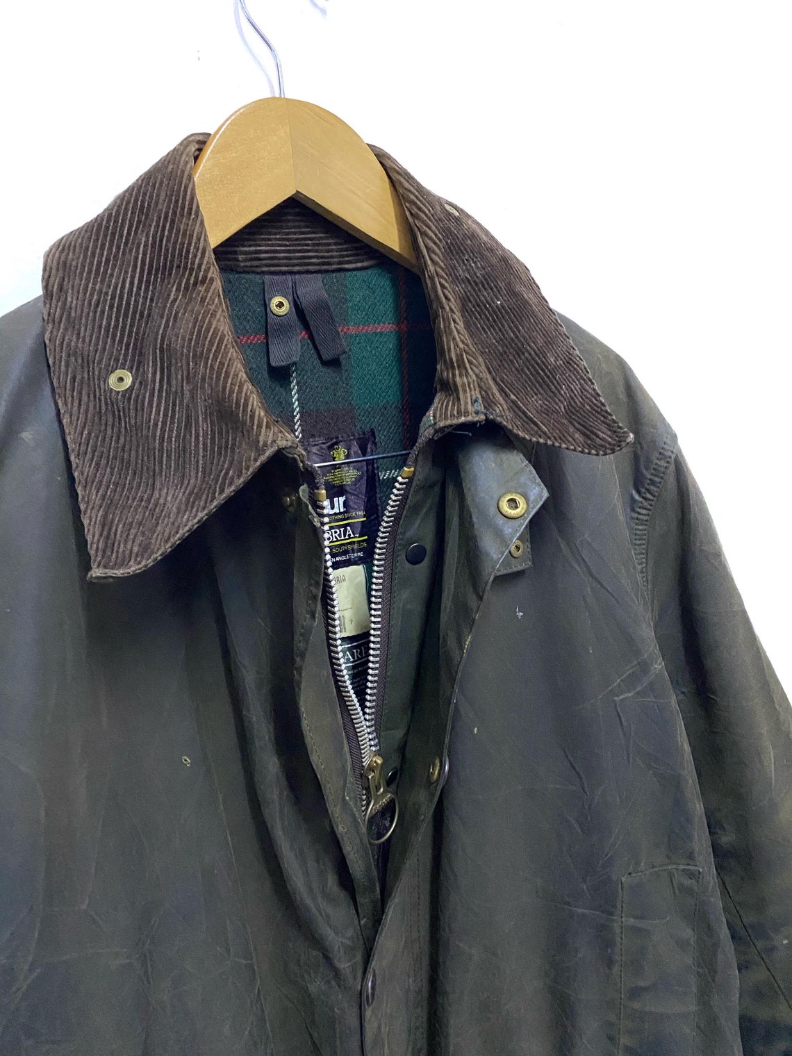 Barbour Classic Northumbria A400 Waxed Jacket Made in England Etsy