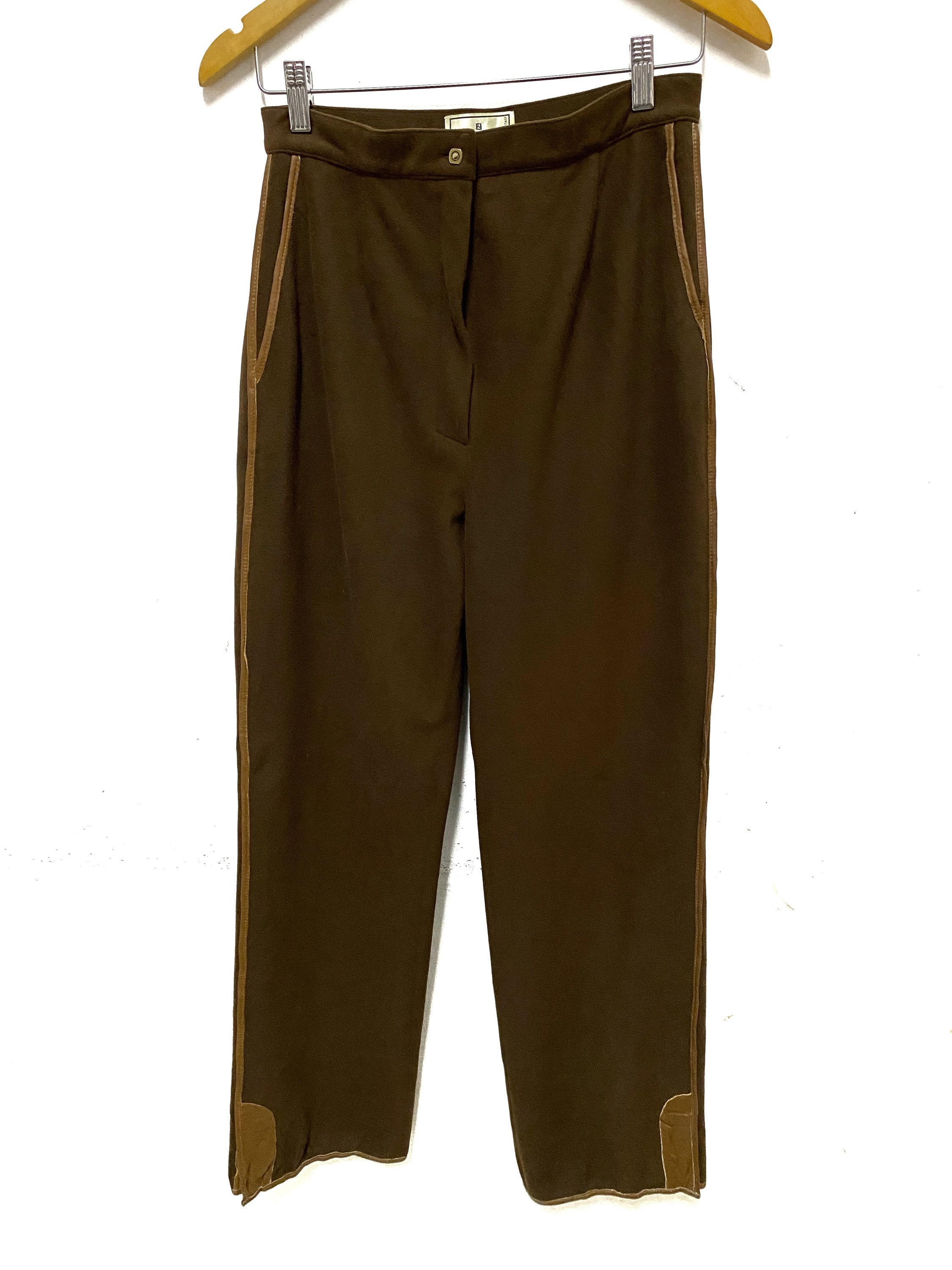 Vintage FENDI Nylon Spandex Leather 