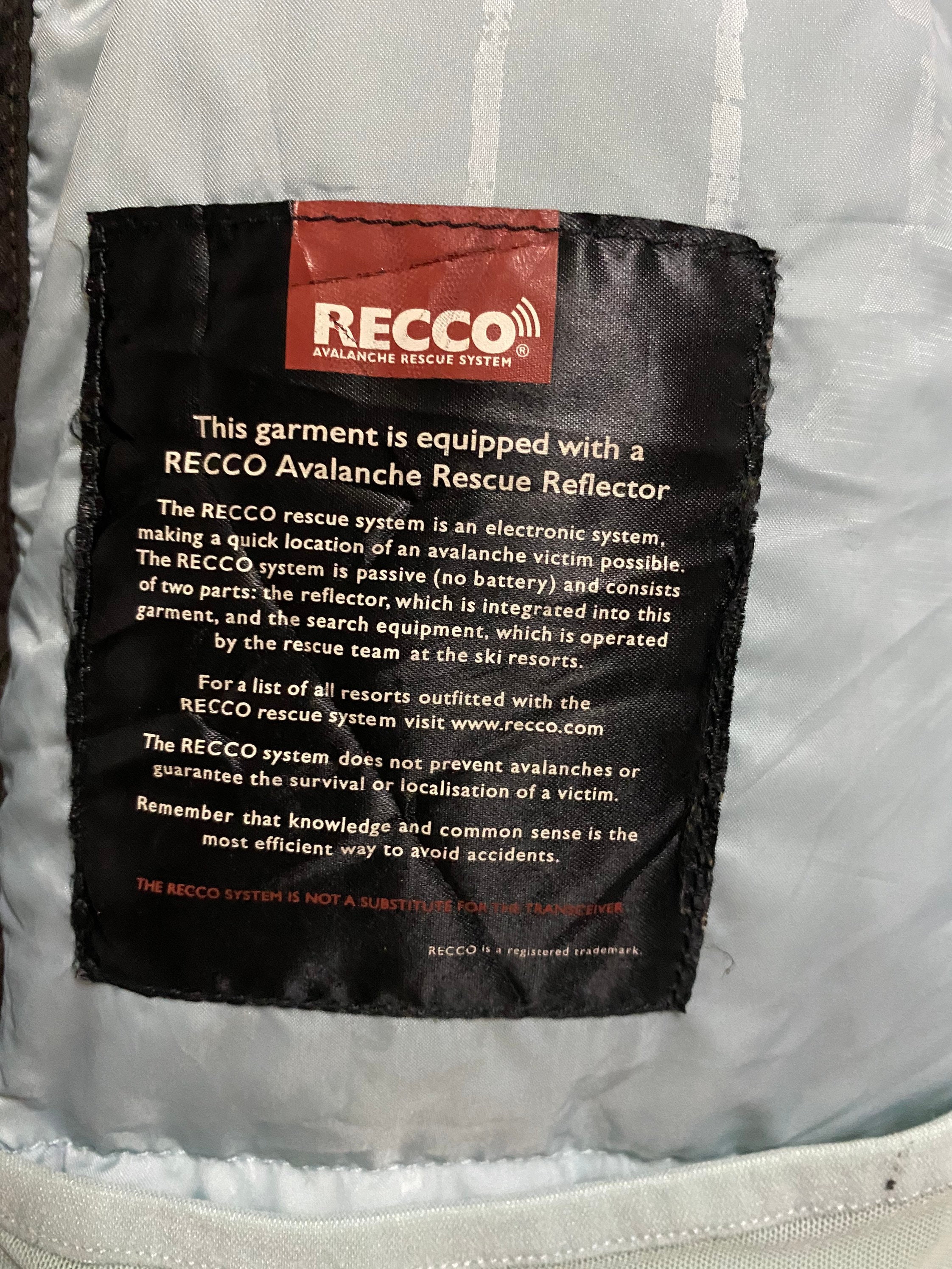 600 Recco Goose Down Puffer Jacket TNF 