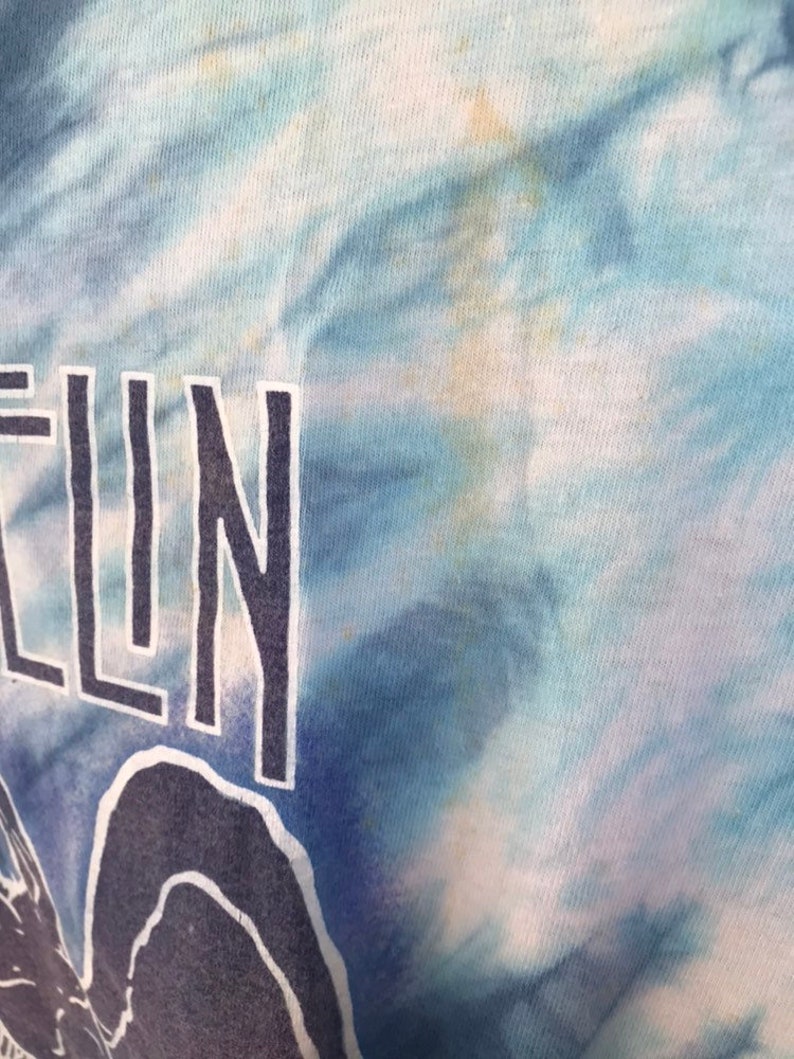 Led zeppelin 1984 vintage tie dye tshirt