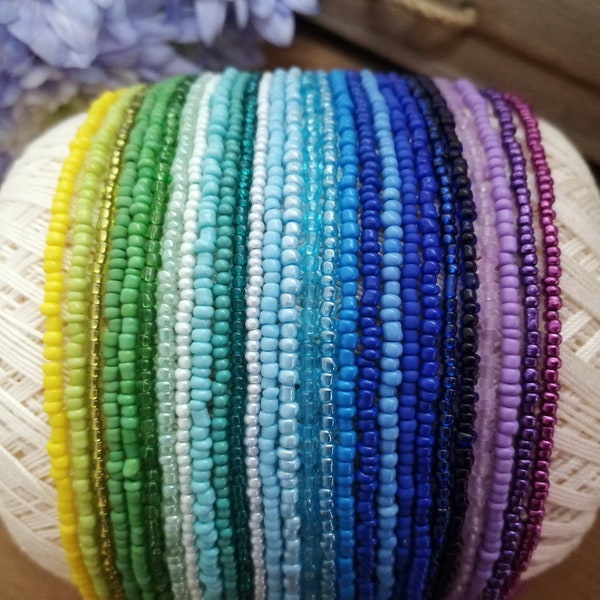 Seed Bead Necklace Etsy