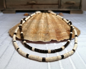 Textiles 4 Home Collier de surfeur en bois et perles en pierre pour homme,  Bois : : Mode