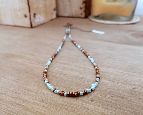 Mini shop bead necklace