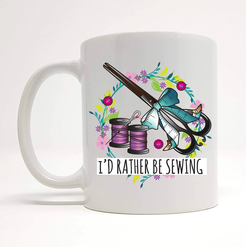 Sewing Mug Sewing Gift Ideas Sewing Related Present Gift Etsy