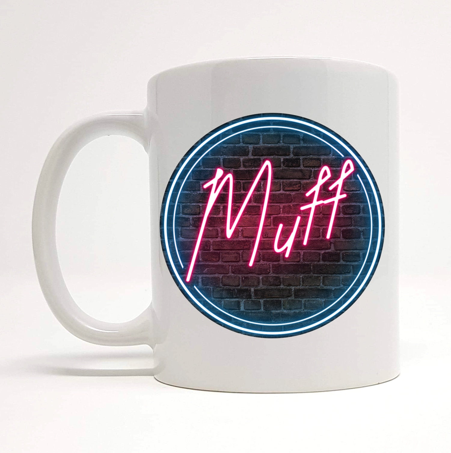 Muff Mug Funny Words Mug Joke Gift For Her Funny Words Etsy