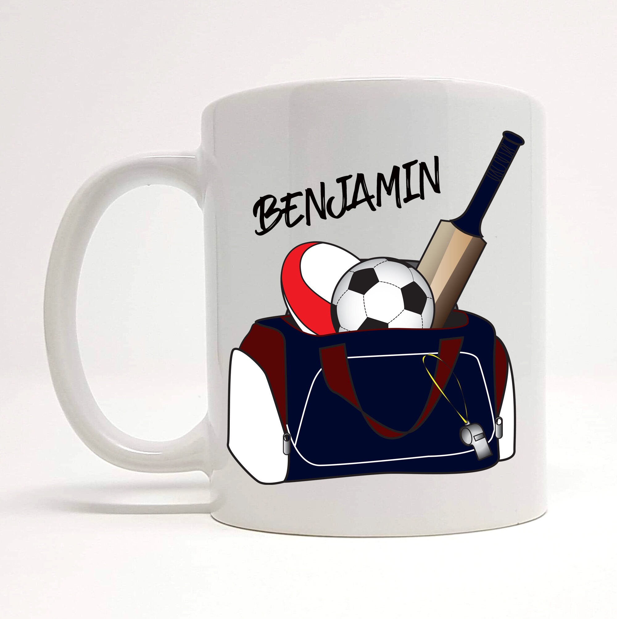 Personalised Sports Mug Sport Mug Sport Lover Gift For Him Etsy