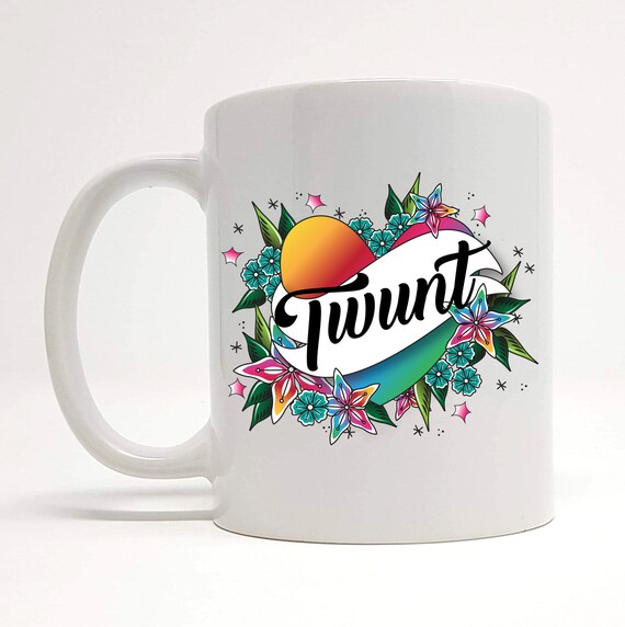 PERSONALISED CHRISTMAS GIFT MUG COASTER /'CUNT-TWAT/' FUNNY RUDE WIFE HUSBAND