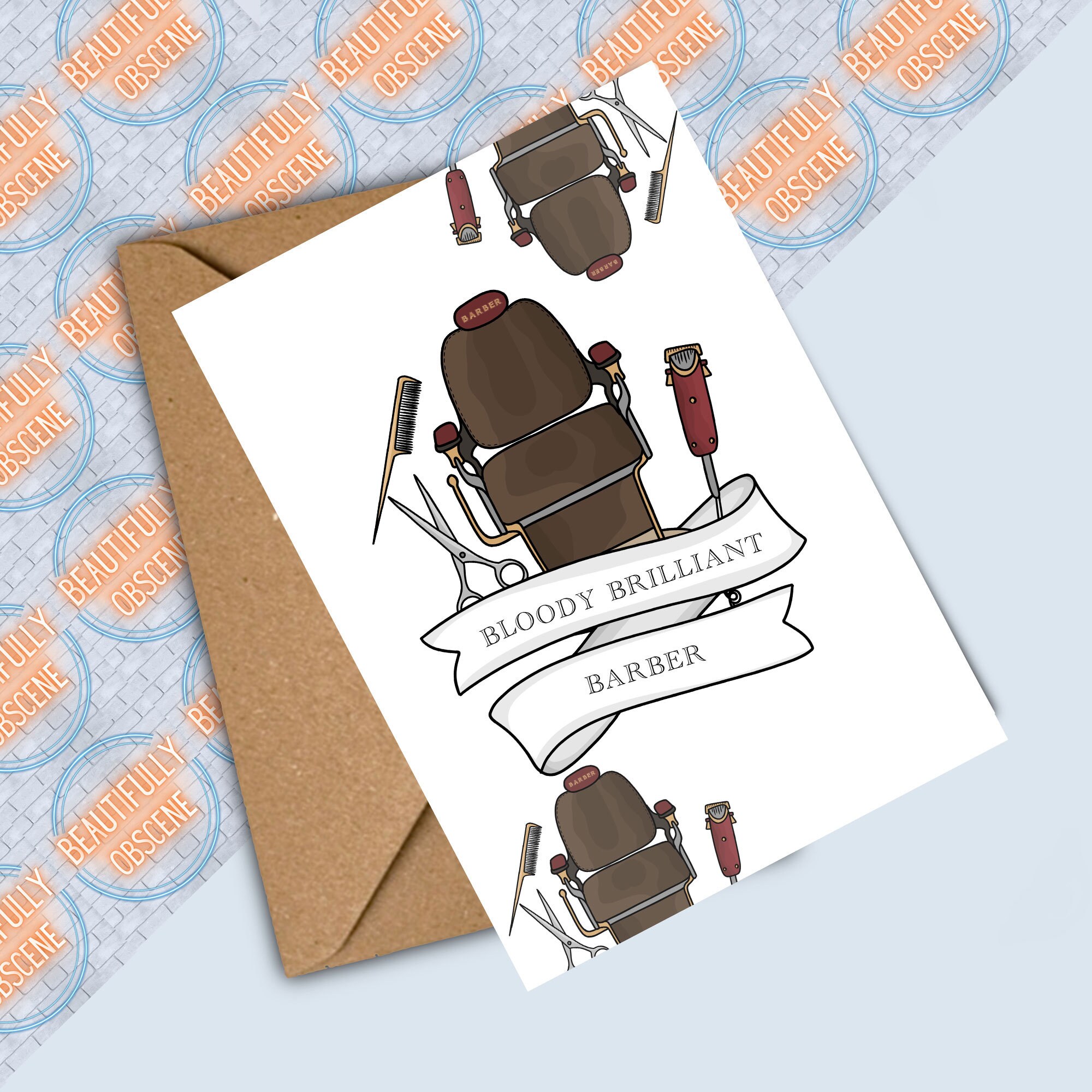 Funny Barber Birthday Card Novelty Barber Card Barber Gift Etsy UK