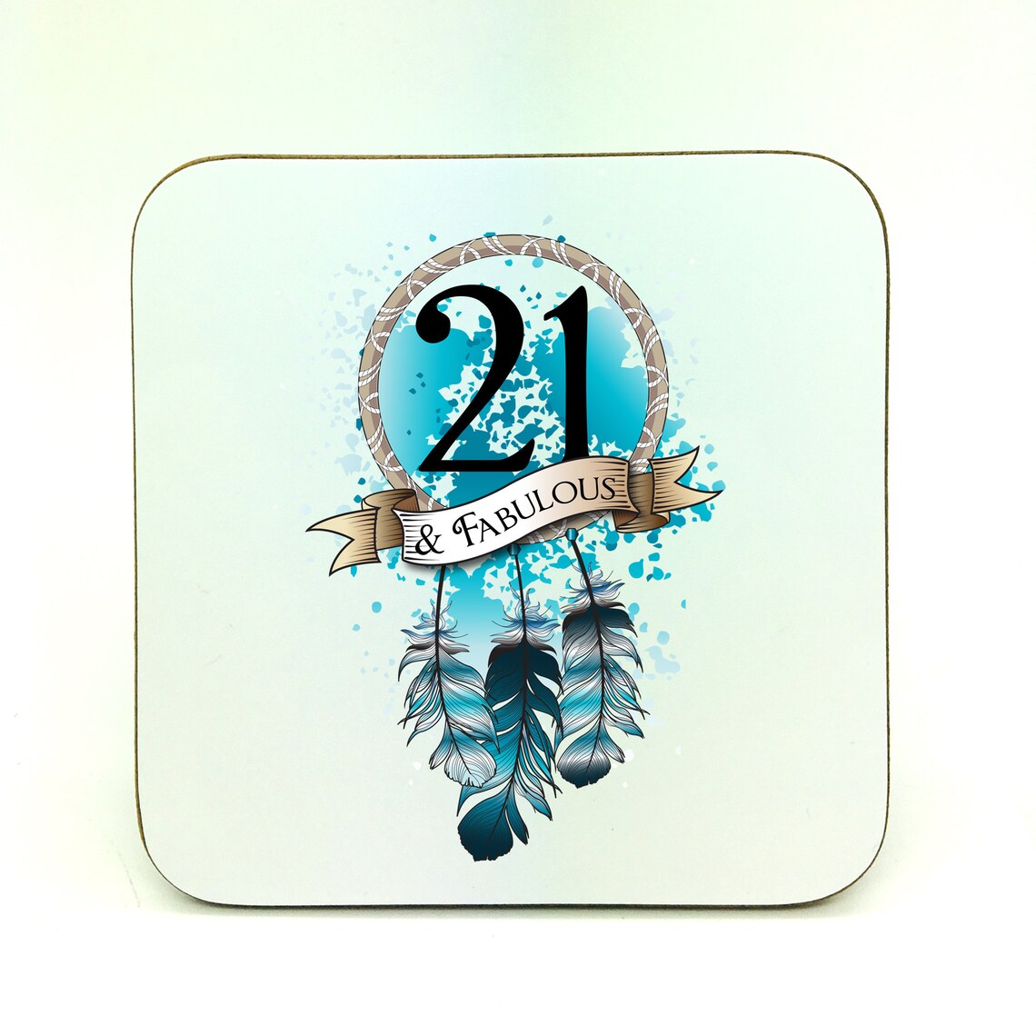 21st Birthday Coaster Drinks Coasters Affordable 21st Gift Etsy