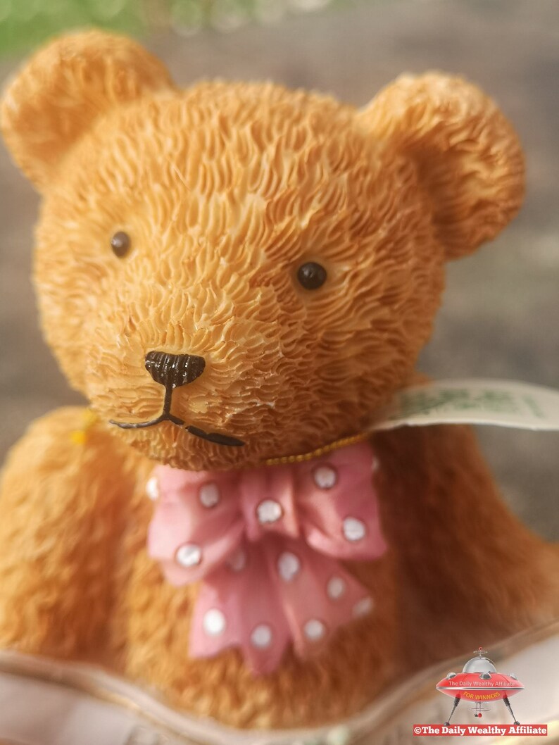 Happy Birthday Teddy Bear Regency Fine Arts RCA Figurine | Etsy UK