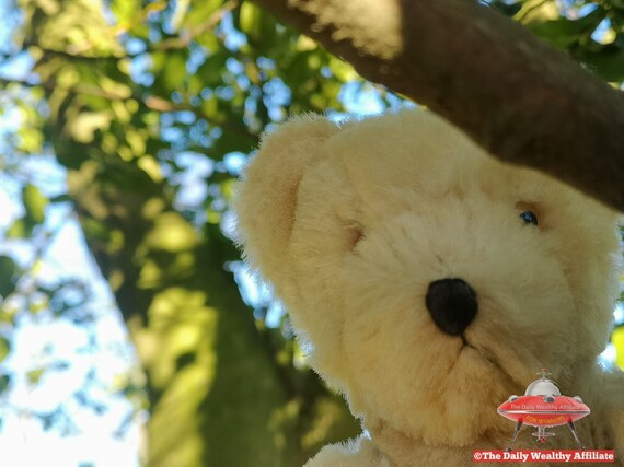 ハンドメイド テディベア ディストレスアルパカ ブラウン色 手作り