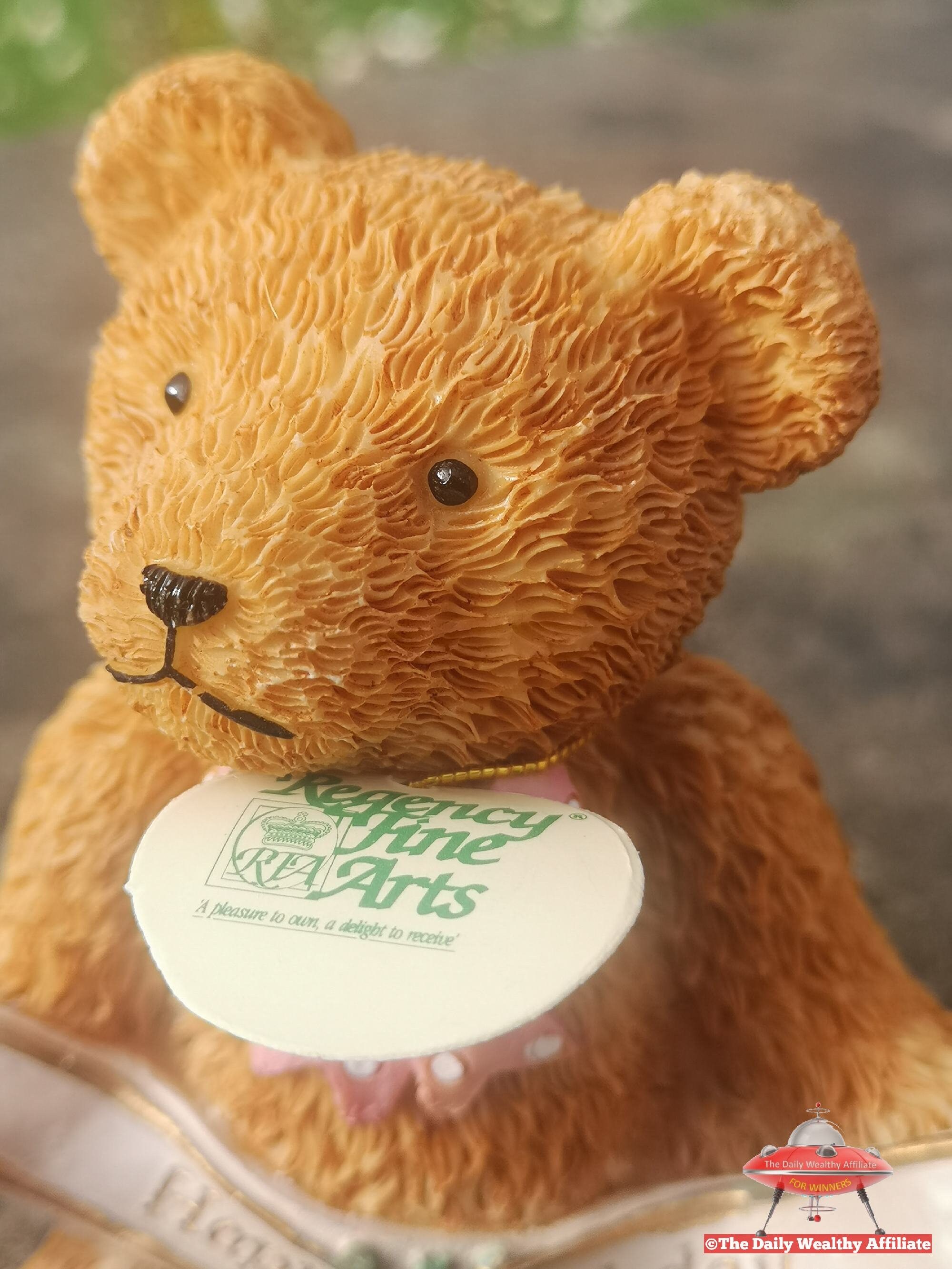 Happy Birthday Teddy Bear Regency Fine Arts RCA Figurine | Etsy UK