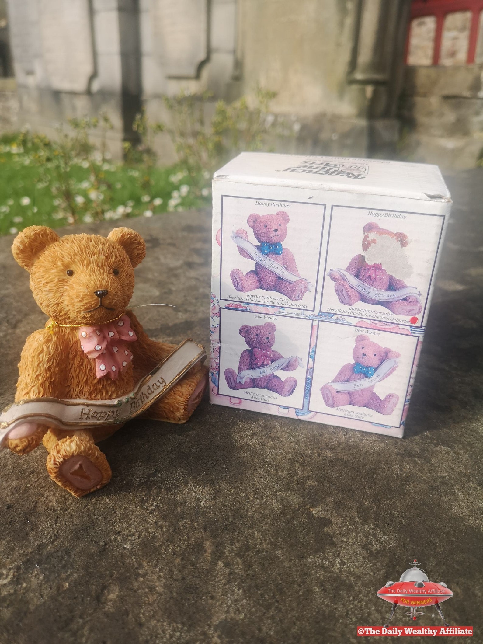 Happy Birthday Teddy Bear Regency Fine Arts RCA Figurine | Etsy UK