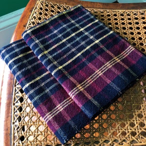Fall Palette Vintage Plaid Tea Towels, Autumn Kitchen Decor, Host / Hostess Gift, Winter Dining Table Decor image 4
