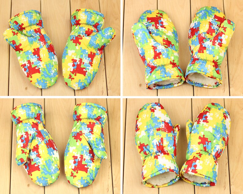 Children's fabric mittens sewing pattern in 7 sizes age Etsy