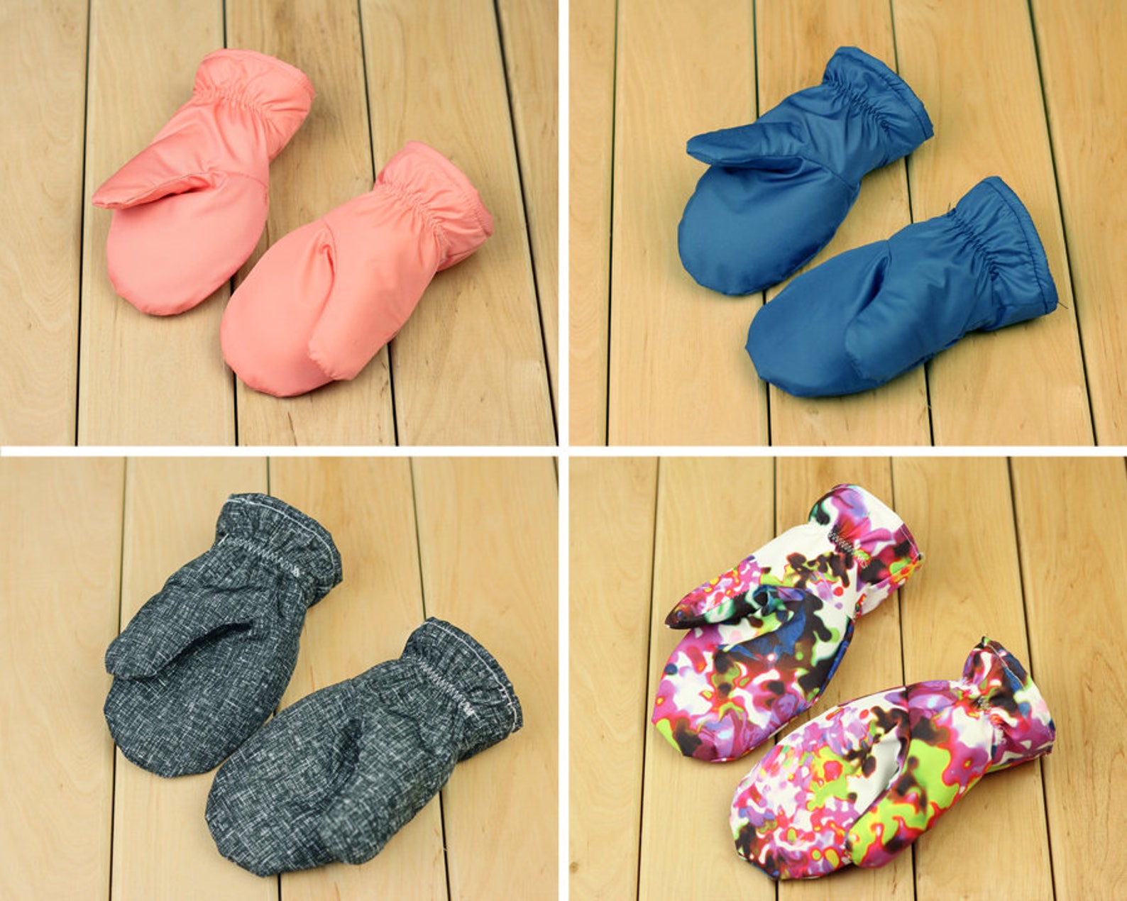 Children's fabric mittens sewing pattern in 7 sizes age Etsy