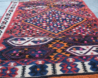Armenian- Kurdish region antigue handwoven handmade kilim,rare pattern kilim,collection rug,ethnic rug,home decorative rug,door rug