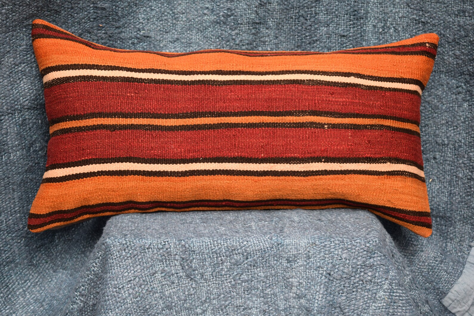 Set Kilim Pillow Cover Kilim Lumbar Pillow Handwoven Pillow Etsy
