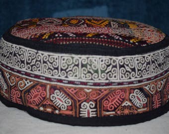 Soft hat Embroidery hat East Region handmade hat Vintage hat Multi color hat Rare pattern hat Sun hat Decorative hat Anatolian hat Ag-80