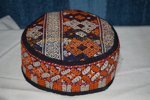 Handmade hat Suzani hat Ethnic hat Embroidery hat… - image 2