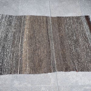 Camel wool handmade kilim Brown color wool kilim Small kilim Wall hanging kilim Home door kilim Home floor  small kilim Kilim rug