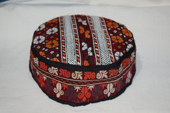 Ethnic hat Vintage hat Handwoven hat Prayer hat Co