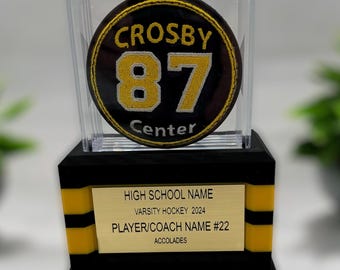 Soporte de exhibición personalizado para discos de hockey impresos en 3D