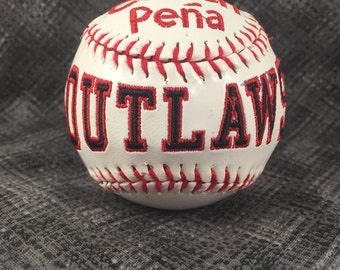 pelotas de béisbol bordadas personalizadas