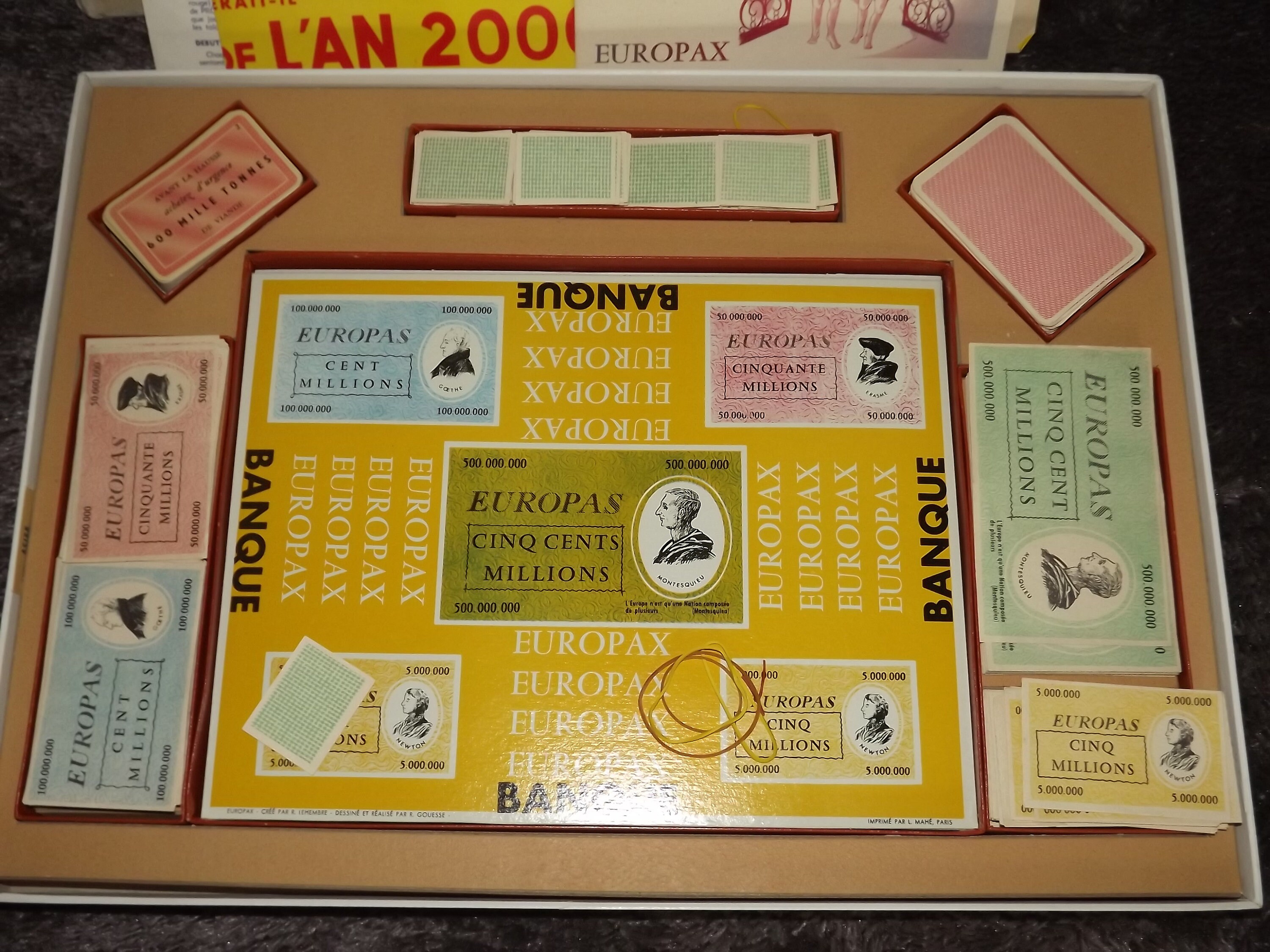Vintage Set of 2 French Board Games Europax 1957 and Banking Etsy