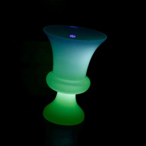 Vintage French Uranium Glass Vase - Vaseline Ouraline Glass Vase - White Green Glass Glowing UV Light Glass