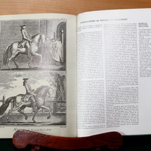 Vintage Book L&#39;encyclopédie de Diderot et d&#39;Alembert A to M - Reproduction of 18th century French Encyclopedia - Illustrations Book Charts