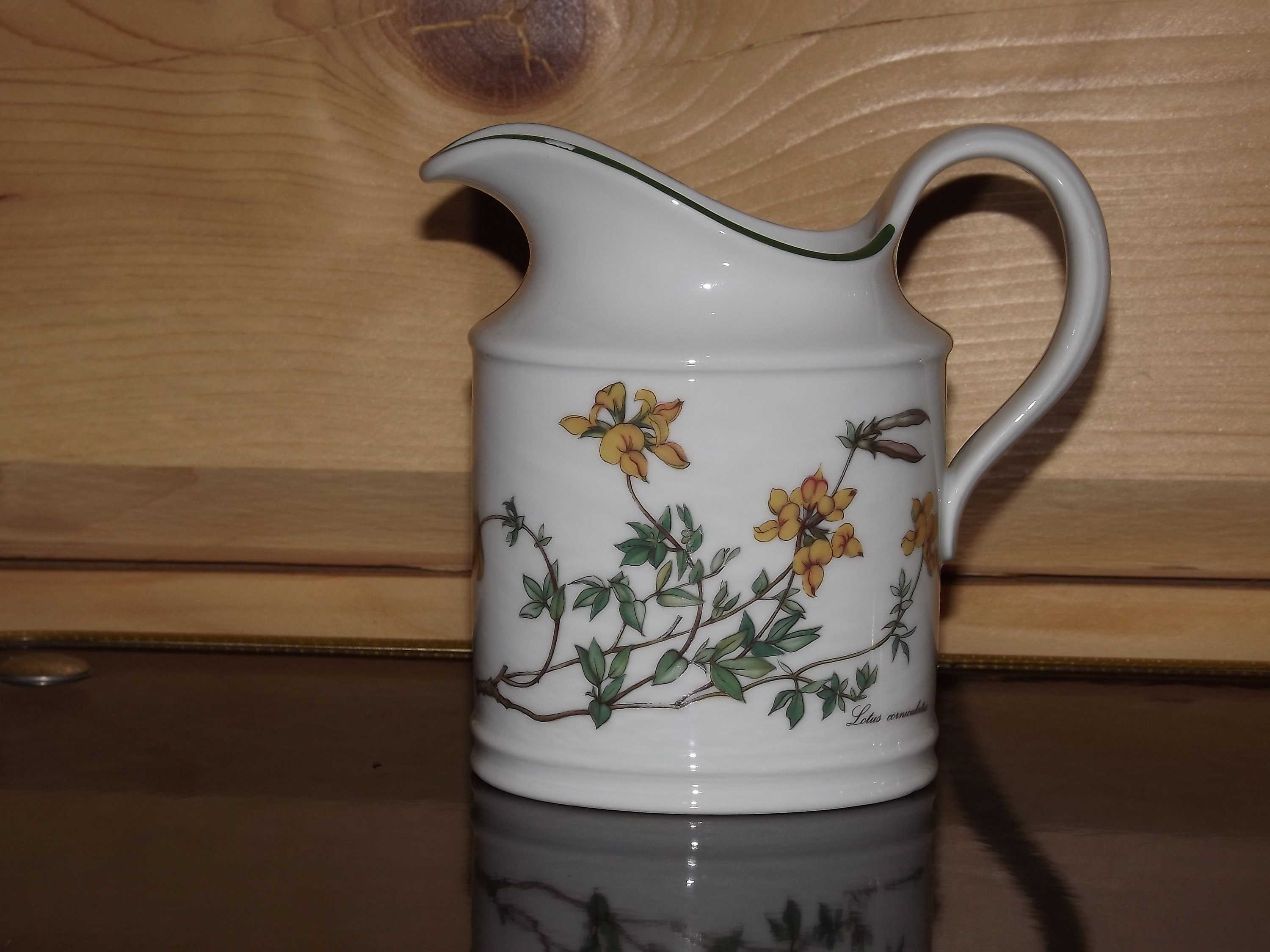 Vintage Allemagne de L'ouest Seltmann Weiden Creamer - West Germany Porcelain Milk Pot German Botani