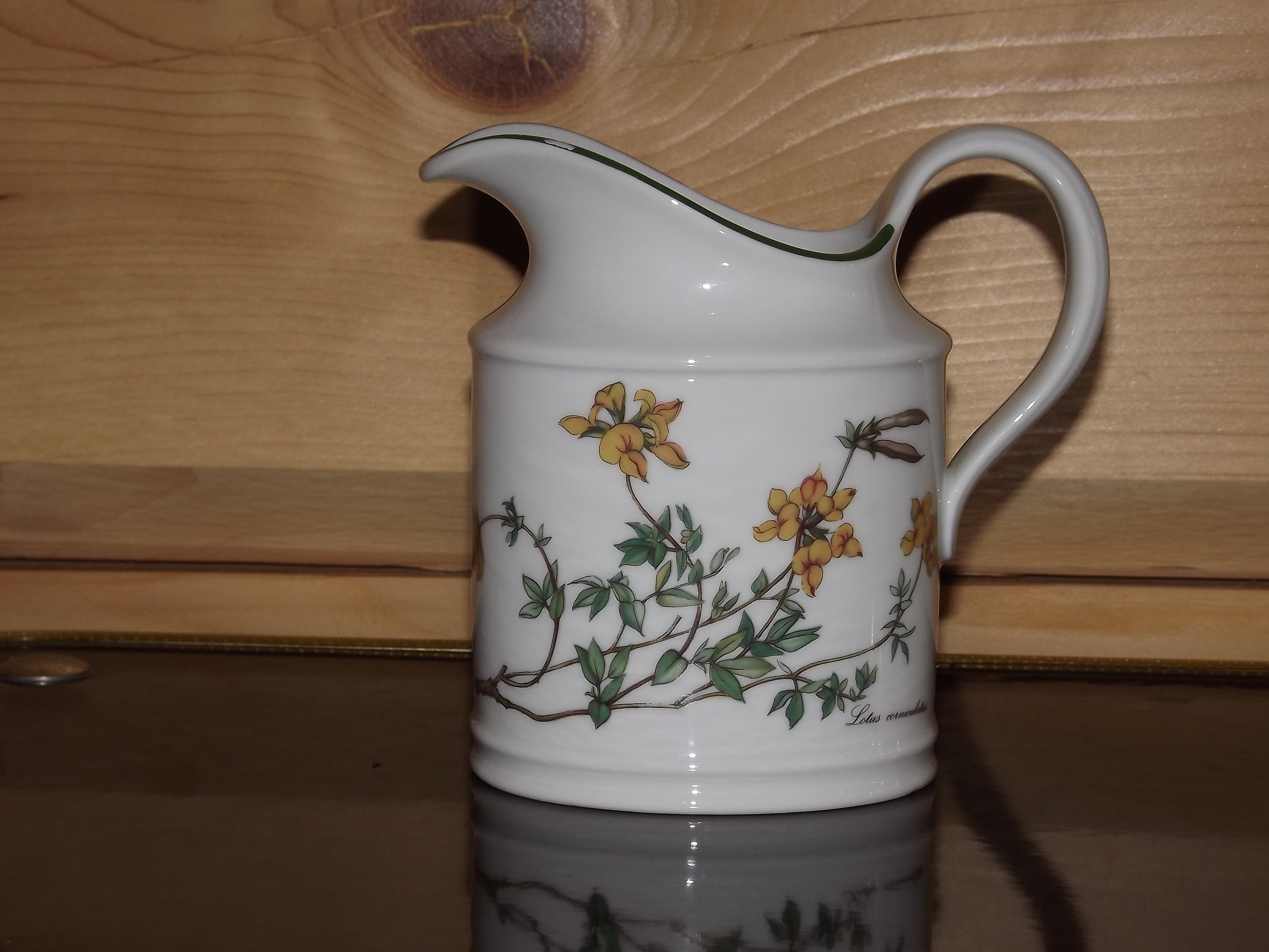 Vintage Allemagne de L'ouest Seltmann Weiden Creamer - West Germany Porcelain Milk Pot German Botani