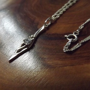 Bel ensemble de bijoux en argent de style elfique - Ensemble de bracelets et de colliers - Pendentif et bracelet floraux en pierre précieuse blanche - Chaîne en argent elfique image 5