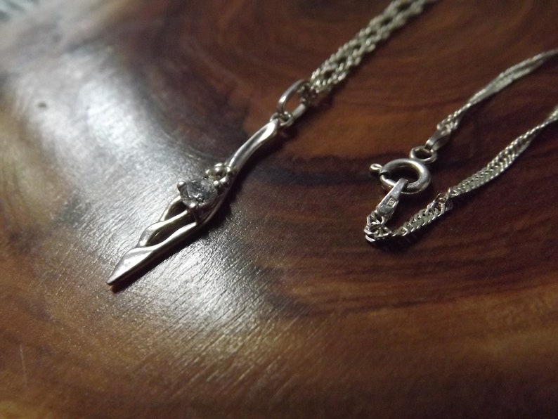 Bel ensemble de bijoux en argent de style elfique - Ensemble de bracelets et de colliers - Pendentif et bracelet floraux en pierre précieuse blanche - Chaîne en argent elfique image 5
