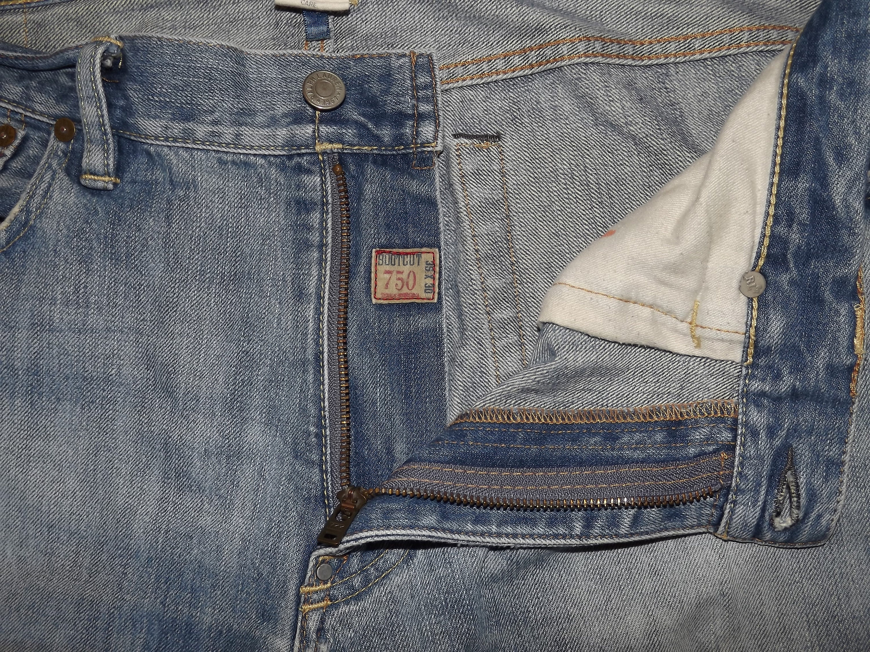 Vintage Denim Jeans Ralph Lauren Polo Boot Cut 750 100% Coton 