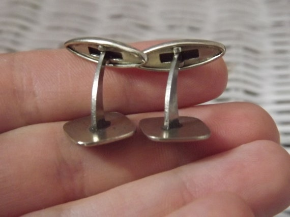 Vintage Cuff Links and Tie Clip - 80's Nice Lucky… - image 7