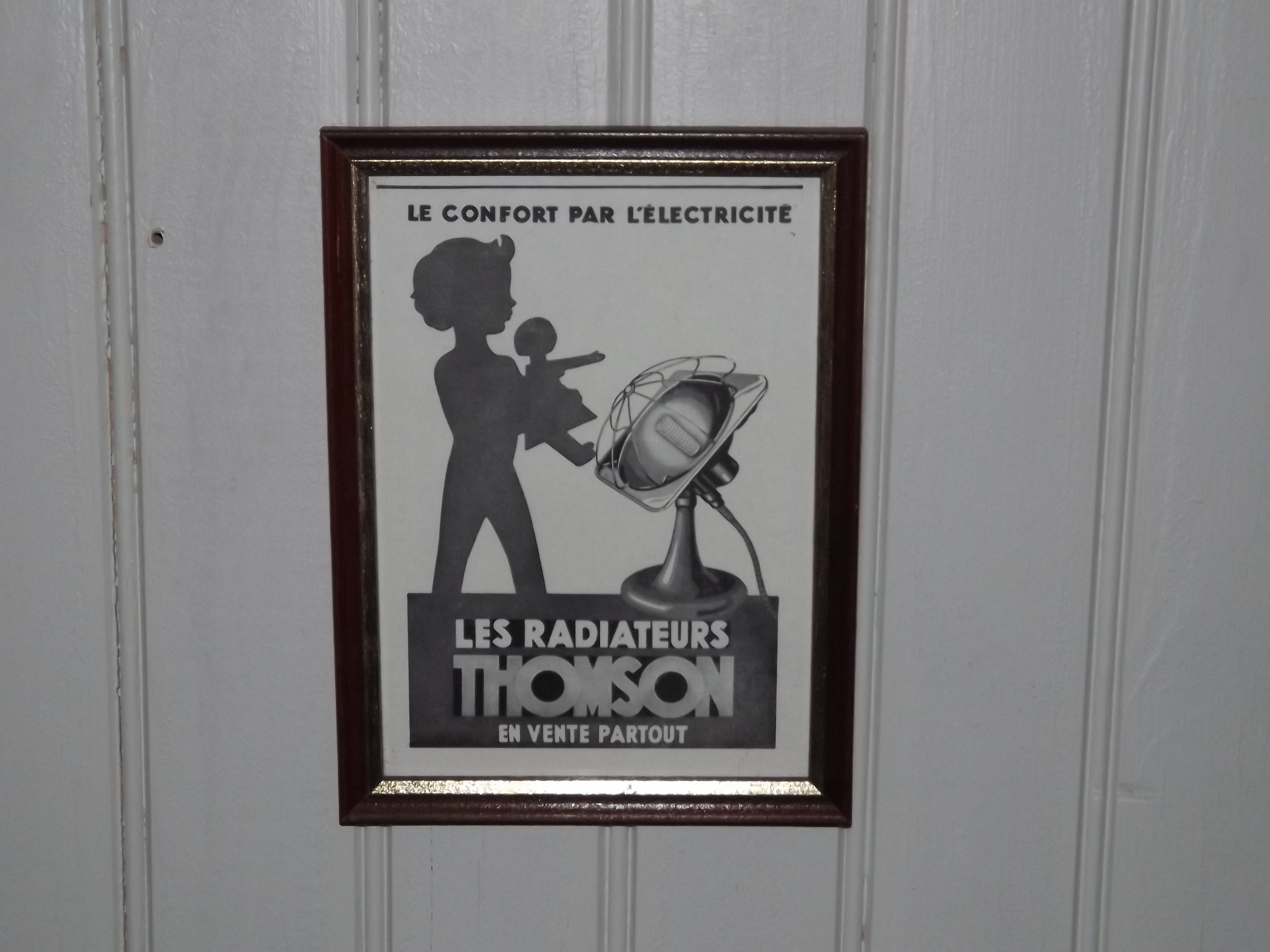 Français Original Vintage Journal Ad Cut Encadré-Les Radiateurs Thomson Publicité de 1930-Vintage Ho