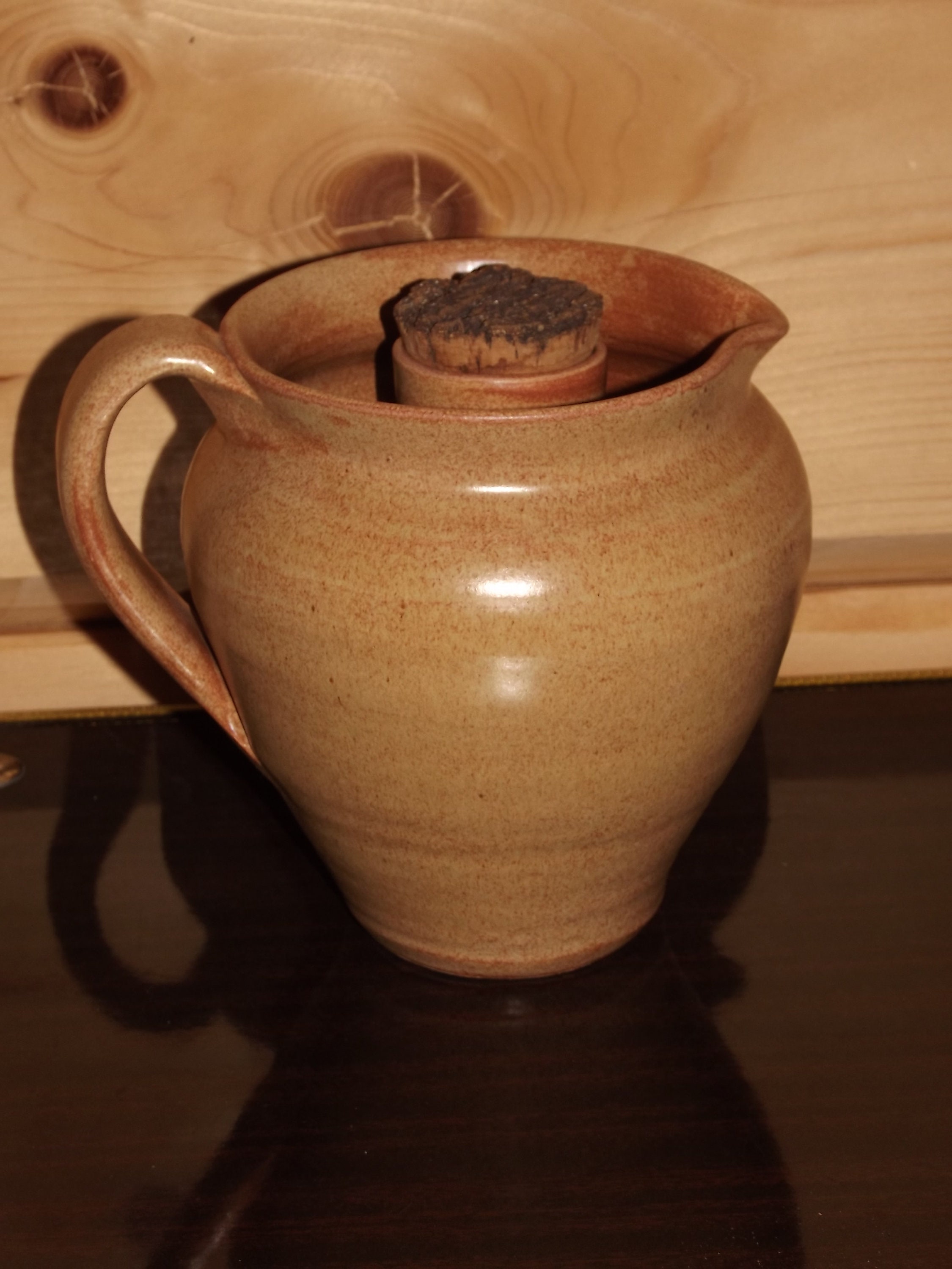 Vintage Vallauris Jug With Ice Compartment - French Wine Pitcher