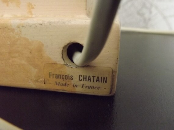 vintage french designer francois chatain ceramic lamp etsy