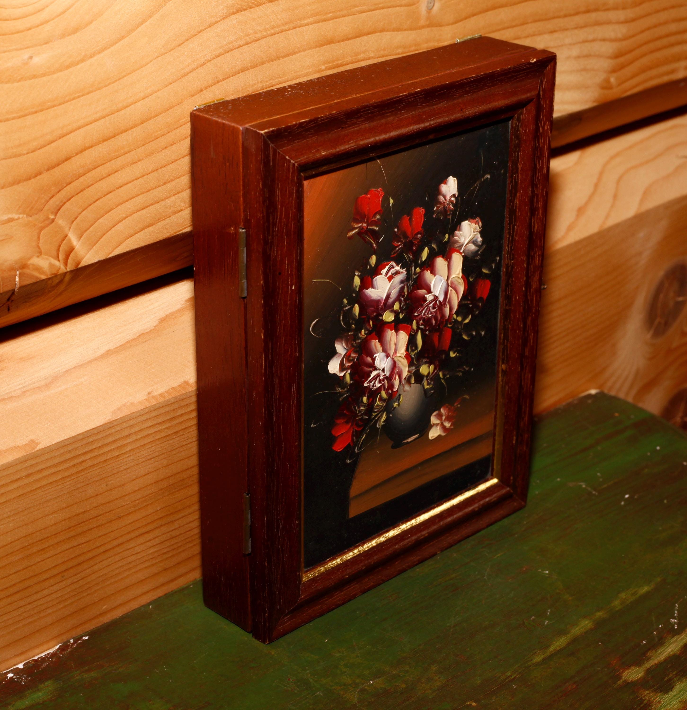 ヴィンテージフランス花柄キーボックス - 隠し鍵収納 - Etsy 日本