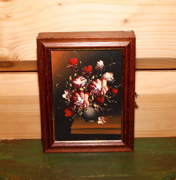 ヴィンテージフランス花柄キーボックス - 隠し鍵収納 - Etsy 日本