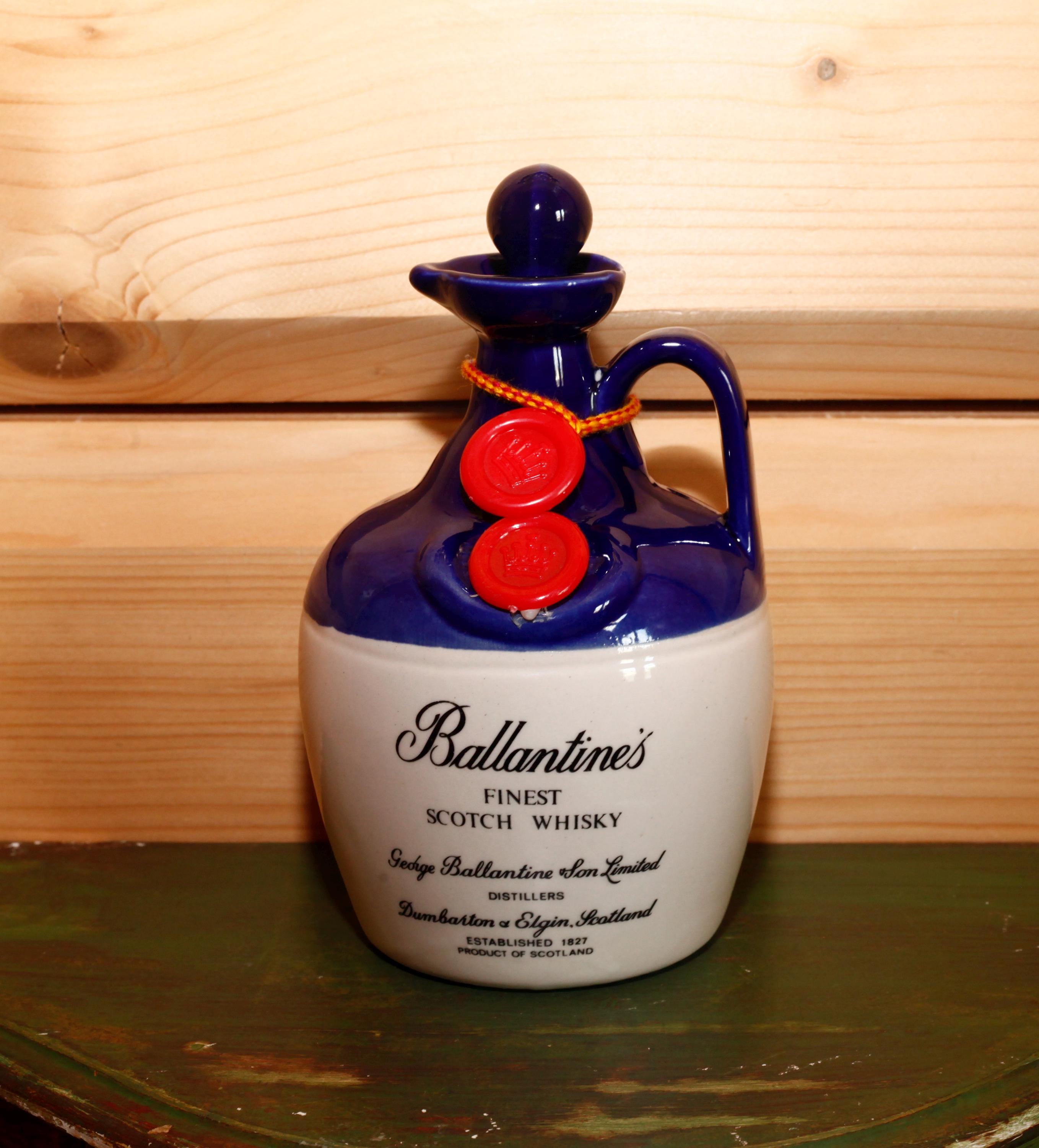 Ballantine's FINEST スコッチウイスキー 陶器ボトル Ceramic Bottle Ballantine's Finest Scotch Whisky - Scotland