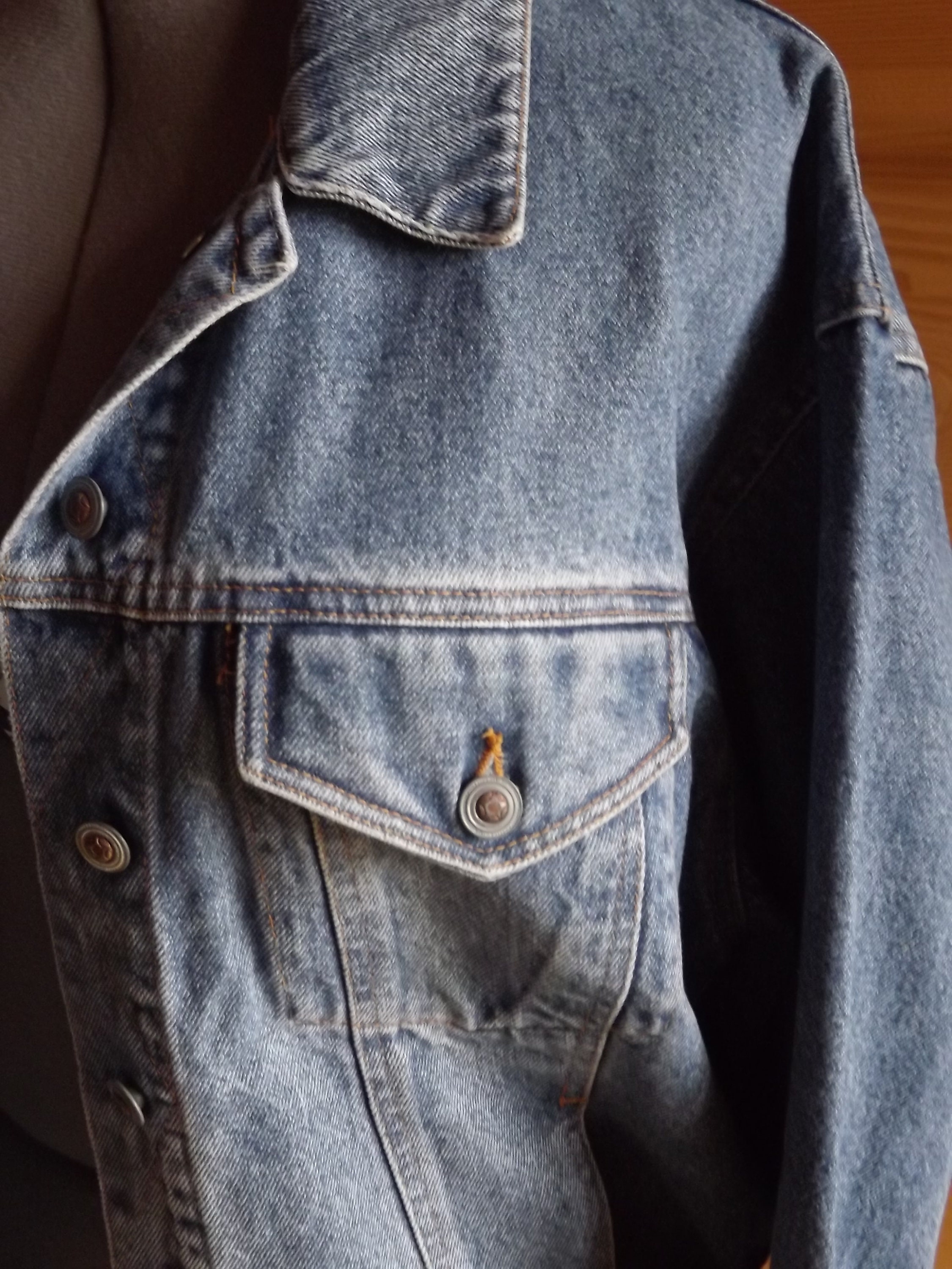 Vintage Denim Jacket 80s Jeans Jacket - 80s Blue Denim Jacket From