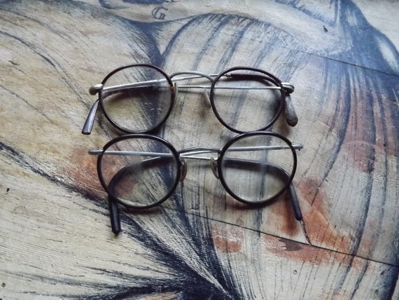 Set of 2 French Pair of Glasses Vintage Eyewear Vintage Pairs of Glasses Eyewears Etsy